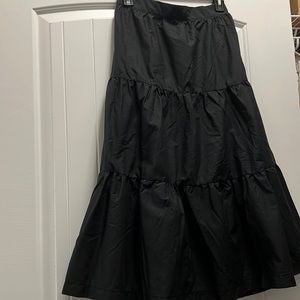 Black Tiered maxi skirt